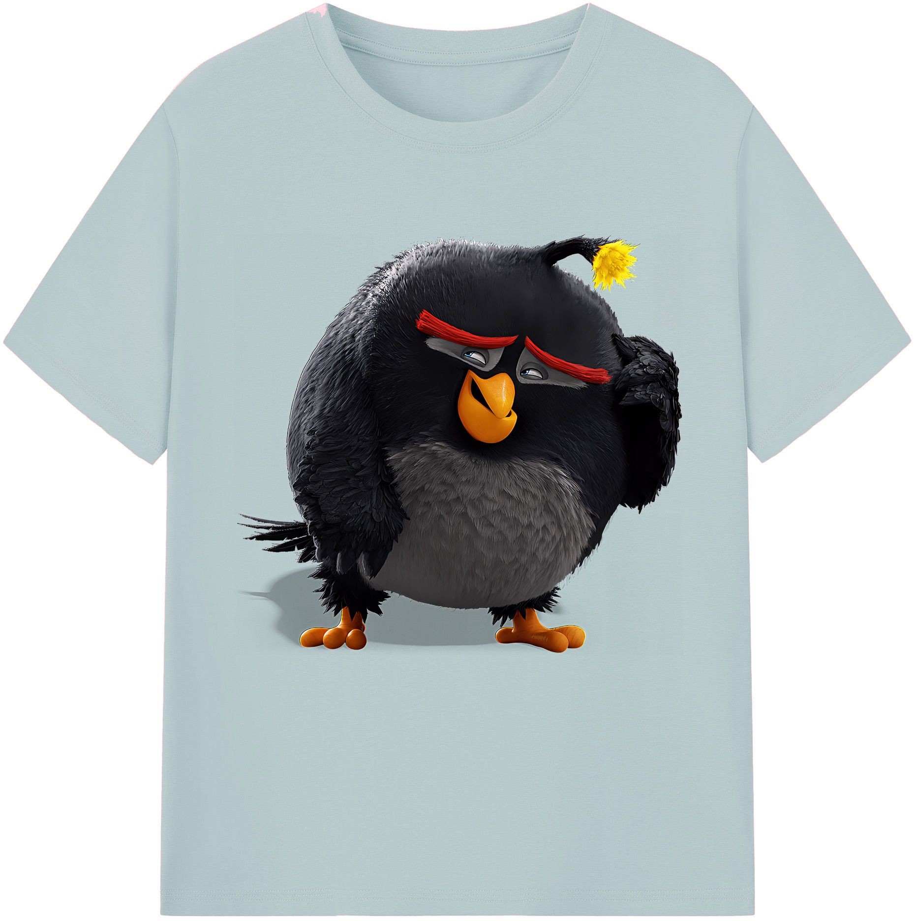 （画像用） Angry Birds アングリーバード 綿100％半袖Tシャツ（フロントプリント）